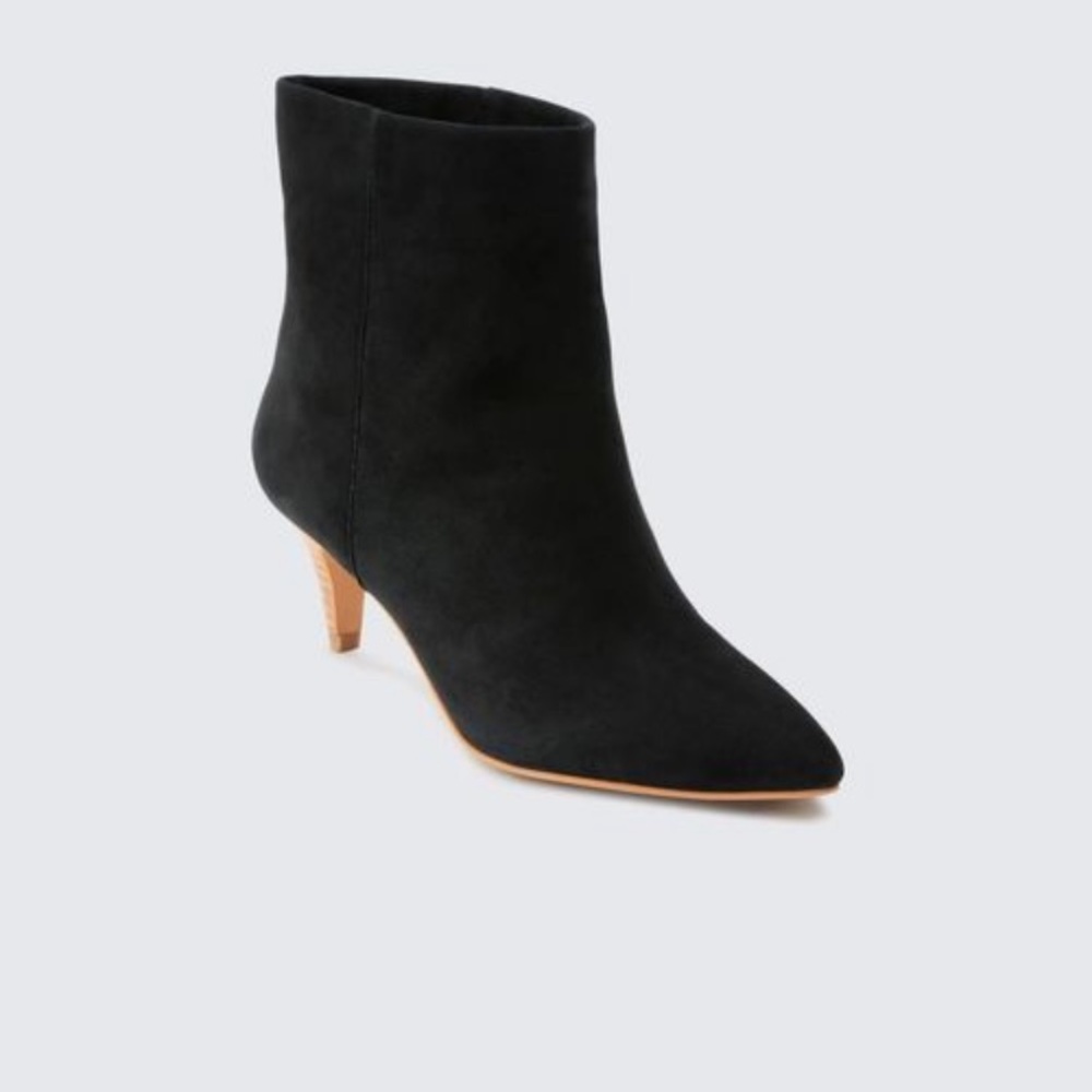 Dee Dee Black Suede Bootie